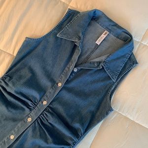 mini jean dress